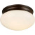 Burton 2 Light Ceiling Antique Bronze  Incandescent Flush Mount