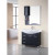 Sierra 40 Inches Vanity in Espresso with Porcelain Vanity Top in White and Mirror (Faucet not included)