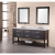 Mission 72 Inches Vanity in Espresso with Marble Vanity Top in Carrara White and Mirror (Faucet not included)