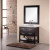 Mission 36 Inches Vanity in Espresso with Marble Vanity Top in Carrara White and Mirror (Faucet not included)