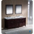 Oxford 72 Inch Mahogany Traditional Double Sink Bathroom Vanity with Side Cabinet