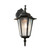 Black with Linen Glass Wall Lantern