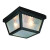 Black Rectangle 7 inch Ceiling Light