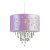 Flower Cut Out Satin Shade Pendant in Pink