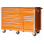 56 Inch 10 Drawer Orange Tool Cabinet