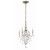 Collana Collection 4 Light Silver Leaf Chandelier
