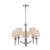 Jana Collection 5 Light Polished Nickel Chandelier