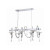 Shiraz Collection 6 Light Chrome Linear Chandelier