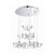Volare Collection 10 Light Chrome & Clear Pendant