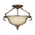 Fairview Semi Flush Mount 16 Inch - Heritage Bronze with Tea Stained Water Glass Shade