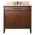 Madison 36 Inch Vanity with Beige Marble Top And Sink in Tobacco Finish (Faucet not included)