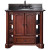 Vermont 36 Inch Vanity with Black Granite Top And Sink in Mahogany Finish (Faucet not included)