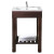 Loft 24 Inch Vanity Only in Dark Walnut Finish (Faucet not included)