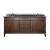 Madison 72 Inch Vanity with Black Granite Top And Double Sinks in Tobacco Finish (Faucet not included)