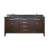 Madison 72 Inch Vanity with Black Granite Top And Double Sinks in Light Espresso Finish (Faucet not included)