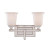 Monroe 2 Light Brushed Nickel Incandescent Vanity with an Opal Etched Shade
