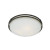 Monroe 3 Light Iron Gate Incandescent Flush Mount with an Opal Etched Shade