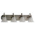 4 Light Antique Brushed Nickel Incandescent Bathroom Vanity