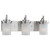 3 Light Brushed Nickel Incandescent Bathroom Vanity