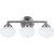 3 Light Brushed Nickel Incandescent Bathroom Vanity