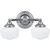 2 Light Chrome Incandescent Bathroom Vanity