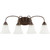 4 Light Bell Metal Bronze Incandescent Bathroom Vanity