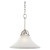 1 Light Antique Brushed Nickel Incandescent Pendant