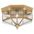 4 Light Polished Brass Incandescent Ceiling Fixture