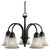 5 Light Heirloom Bronze Incandescent Chandelier