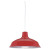 1 Light Red Incandescent Pendant