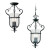 3 Light Weathered Iron Incandescent Foyer Pendant