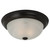 3 Light Heirloom Bronze Incandescent Flush Mount