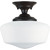 1 Light Heirloom Bronze Incandescent Semi-Flush