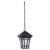 1 Light Black Fluorescent Outdoor Pendant