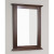 24 Inch x 32 Inch Rectangle Wood Framed Mirror in Distressed Antique Walnut Finish