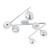 Cosmo Collection 6 Light Chrome Track