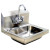 Wall Mount Hand Sink with Faucet and Waste