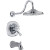 Addison 1-Handle Thermostatic Tub/Shower Trim Kit Only in Chrome featuring H2Okinetic (Valve not included)