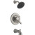 Lahara Single Handle 1-Spray Tub and Shower Faucet Trim in Stainless (Valve not included)