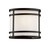 Black Cross Frame Curved Patio Light