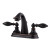 Catalina 2-Handle 4 Inch Centerset Bathroom Faucet in Tuscan Bronze