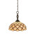 Concord 1 Light Ceiling Dark Granite Incandescent Pendant with a Honey and Brown Tiffany Glass