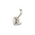 Coat & Hat Hook w/ Round Base Satin Nickel