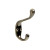 3 in. Heavy Duty Coat & Hat Hook Antique Brass