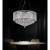 Round 20 Inch Pendent Chandelier with White Shade