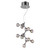 9-Light Ceiling Mount Polished Chrome Chandelier