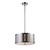 3-Light Ceiling Mount Polished Nickel Pendant