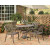 Home Styles 5PC Dining Set 42 Inch Bronze Table with Four Arm Chairs