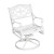 Home Styles Swivel Chair White Finish