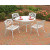 Home Styles 5PC Dining Set 42Inch White Table with Four Arm Chairs